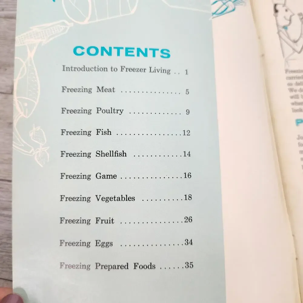 Amana Complete Guide to FOOD FREEZING Cookbook Booklet Retro Cooking Food Storag